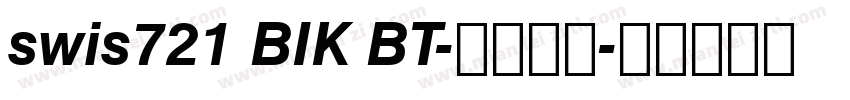 swis721 BIK BT-普通西方字体转换